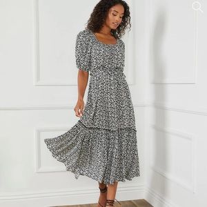 KAREN KANE Nwt Tiered Flowy Dress L